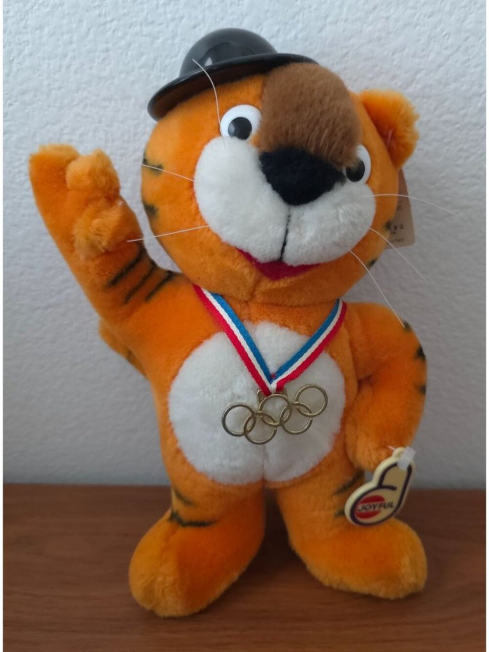 Vintage 1988 Seoul Summer Olympics JOYFUL HODORI TIGER Mascot Plush Toy w/ Tags